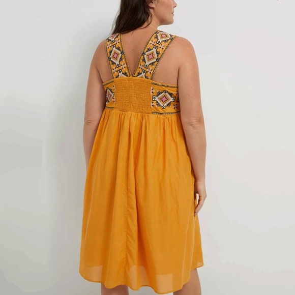 Anthropologie Teofila Embroidered Swing Dress - Picture 3 of 10